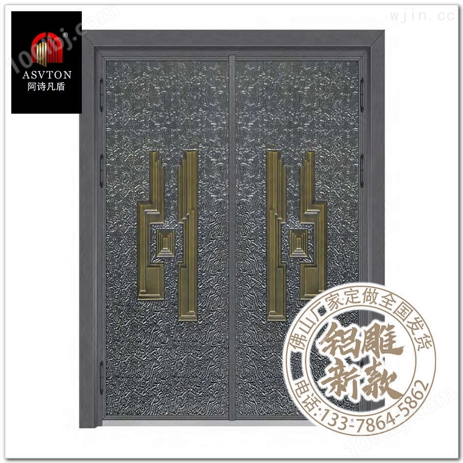 现代铜门 进户铜门 铸铝别墅大门PA858